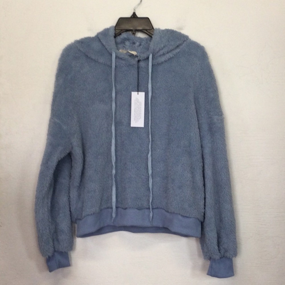 NWT UGG | Hoodie Blue Pullover Lightweight Oversized Cozy Fuzzy Long Sleeve S